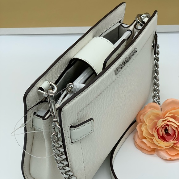 MICHAEL KORS RAYNE SM CROSSBODY OPTIC WHITE - Picture 8 of 16